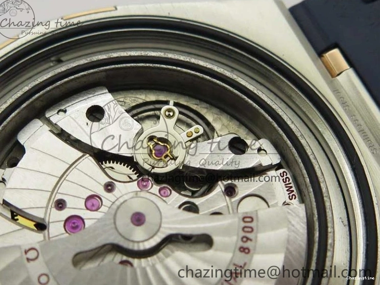 0409 Chic Constellation 131.33.41.21.03.001 SS RG TW Best Edition Blue Dial On Gummy Strap A 7872